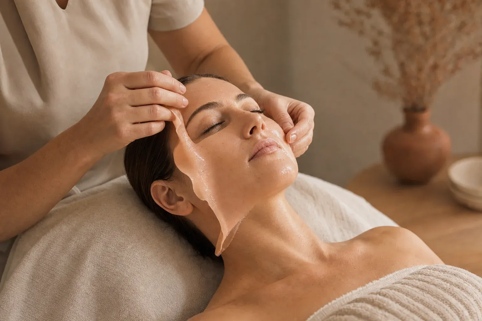 A jelly masque facial at HQ Aesthetics in Melville, Perth